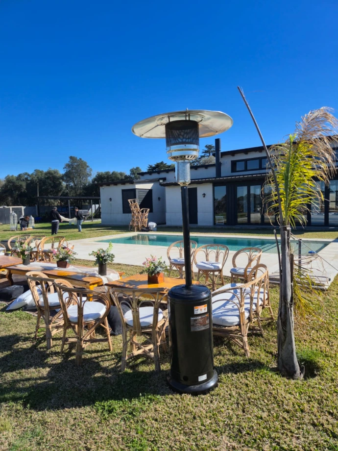 Calefactor a gas para eventos al aire libre